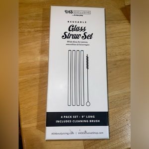 Glass Straw Set